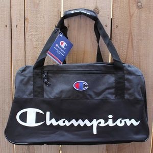 Champion Black Duffel Bag